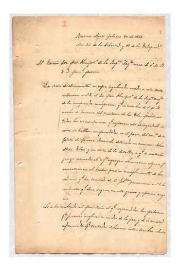 El facsímil de uno de