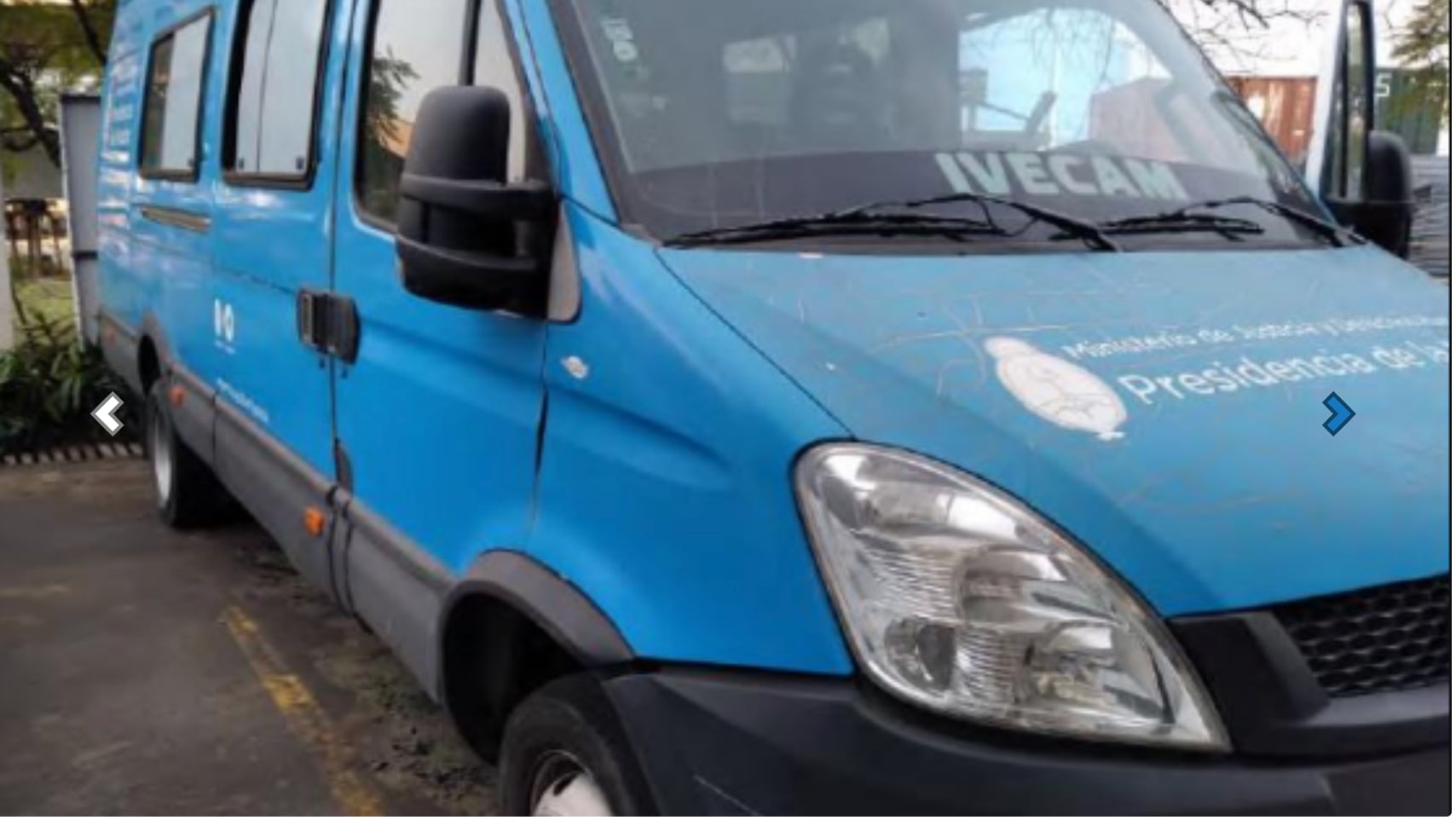 Iveco Daily modelo 2014 vendida por la AABE en julio pasado en USD 22.299 (AABE)