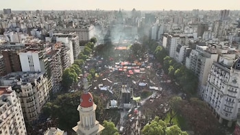 Marcha universitaria - Drone