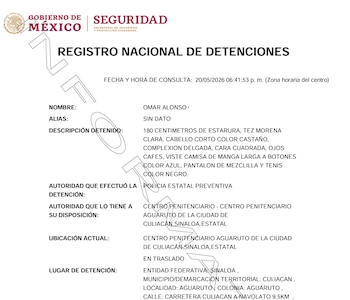 Omar, hijo de Julio César Chávez detenido