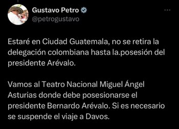 Gustavo Petro indicó que permanecerá