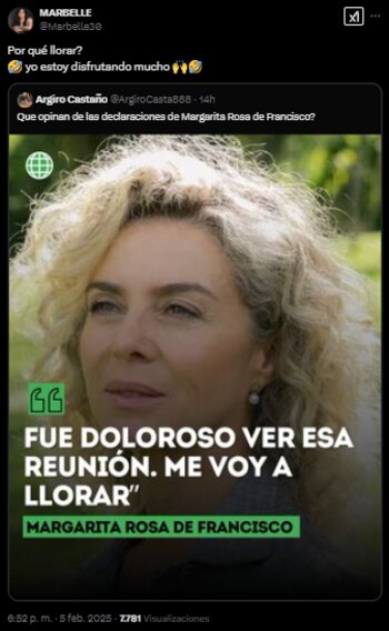 Marbelle se burló de frente