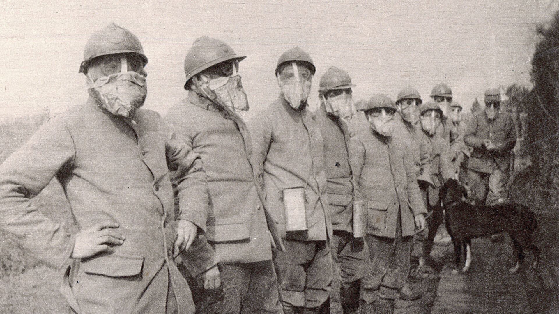 Soldados durante la primera guerra mundial (STR / Historial de Péronne / AFP)