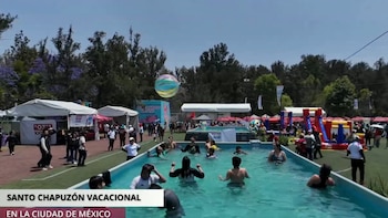 Semana Santa: Clara Brugada presenta el Santo Chapuzón Vacacional, una “playa” en la Utopía Mixiuhca