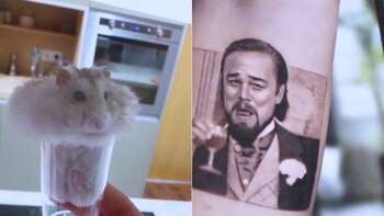 Leonardo DiCaprio en Django Unchained convertido en tatuaje (TikTok)