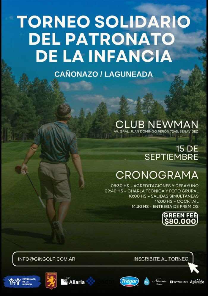 El Patronato de la Infancia organiza un torneo de golf para ayudar a un comedor escolar que alimenta a 600 chicos