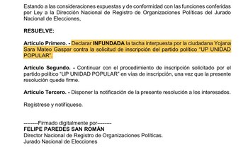 Rechazan tacha contra partido del