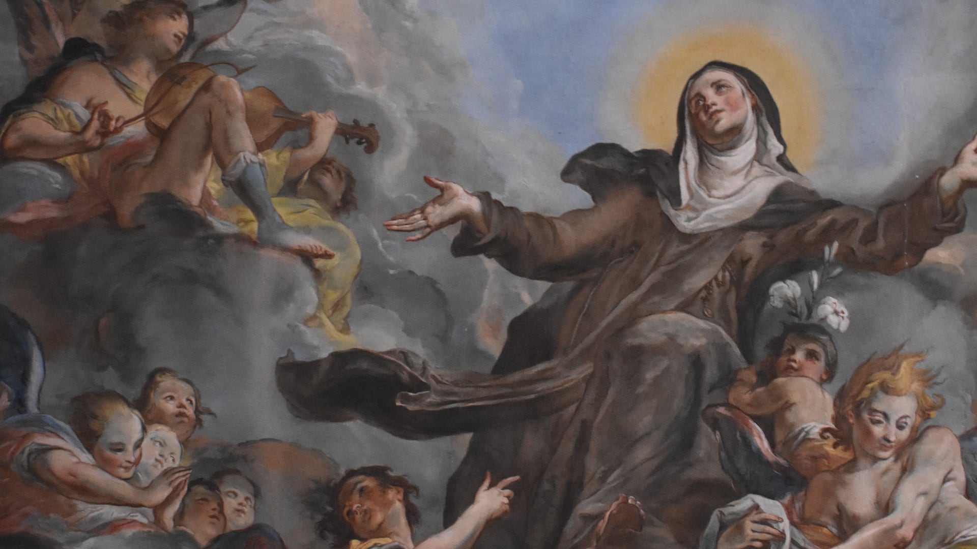 Catalina de Bolonia recibió una educación en literatura, música y pintura durante su etapa como dama de compañía en la corte de Ferrara - Chiesa del Corpus Domini. (Nicola Quirico)