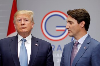 El intercambio comercial entre Canadá y EE. UU. alcanza $2.7 mil millones diarios, una relación clave para ambos países (REUTERS/Carlos Barria/ARCHIVO)