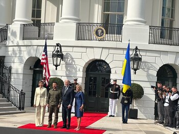 Zelensky visitó al presidente de