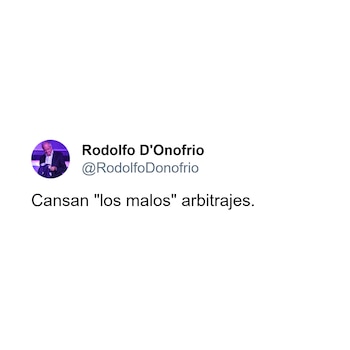 Posteo de Rodolfo D'Onofrio sobre