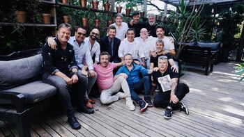 Marcelo definió a los humoristas como "grandes amigos" (Foto Twitter: @cuervotinelli)