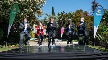 La visita de Kicillof ayudó