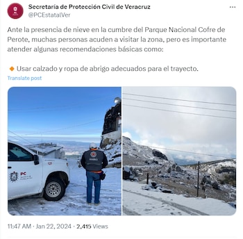 La nieve en Cofre de