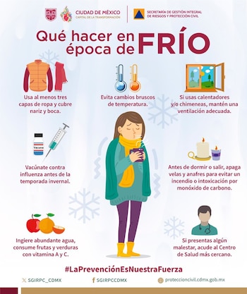 Recomendaciones para temporada invernal en