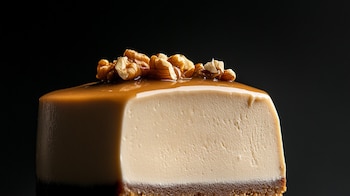 Postre mexicano, pastel de leche quemada, nueces tostadas, repostería casera, sabor artesanal, dulce horneado. - (Imagen Ilustrativa Infobae)