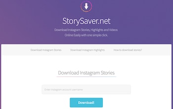 Story Saver. (foto: https://www.storysaver.net)