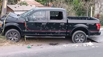 Uno de los vehículos en