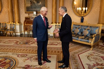 El rey Carlos III, jefe