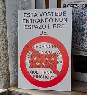 Cartel de 'Espacio libre de