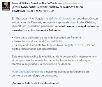 El general William Oswaldo Rincón,