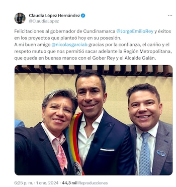 Claudia López en la posesión