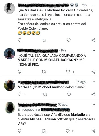 Reacciones en redes a comentario