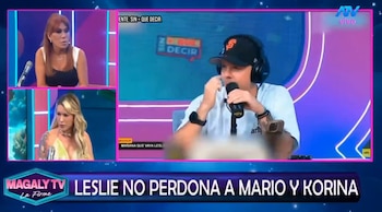 “Me mandó rosas y violines”: Leslie Shaw expone intento de Mario Hart por recuperarla. Captura: Magaly TV La Firme.