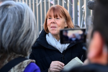 Gisele Pelicot al llegar al