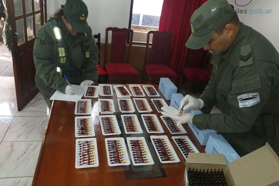Gendarmería Nacional incautó 500 ampollas de fentanilo
