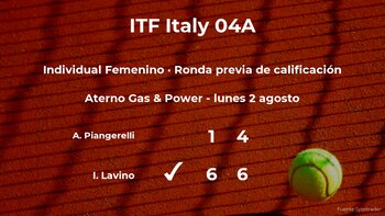 Victoria para Irene Lavino en