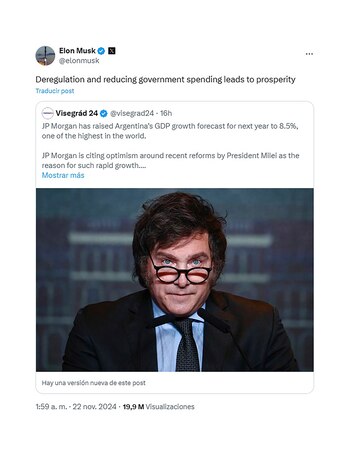 El posteo del empresario que