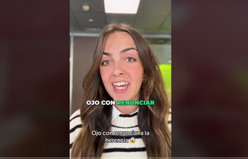 Captura del TikTok de Nerea