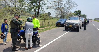Puestos de control vehicular durante