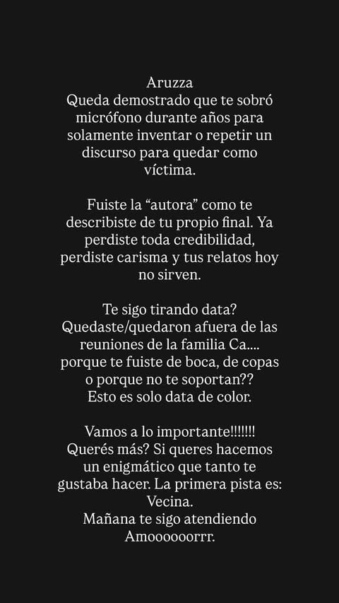 En una historia de Instagram, Mauro Icardi expresa reproches personales dirigidos a Yanina Latorre, mencionando la falta de credibilidad y problemas familiares.