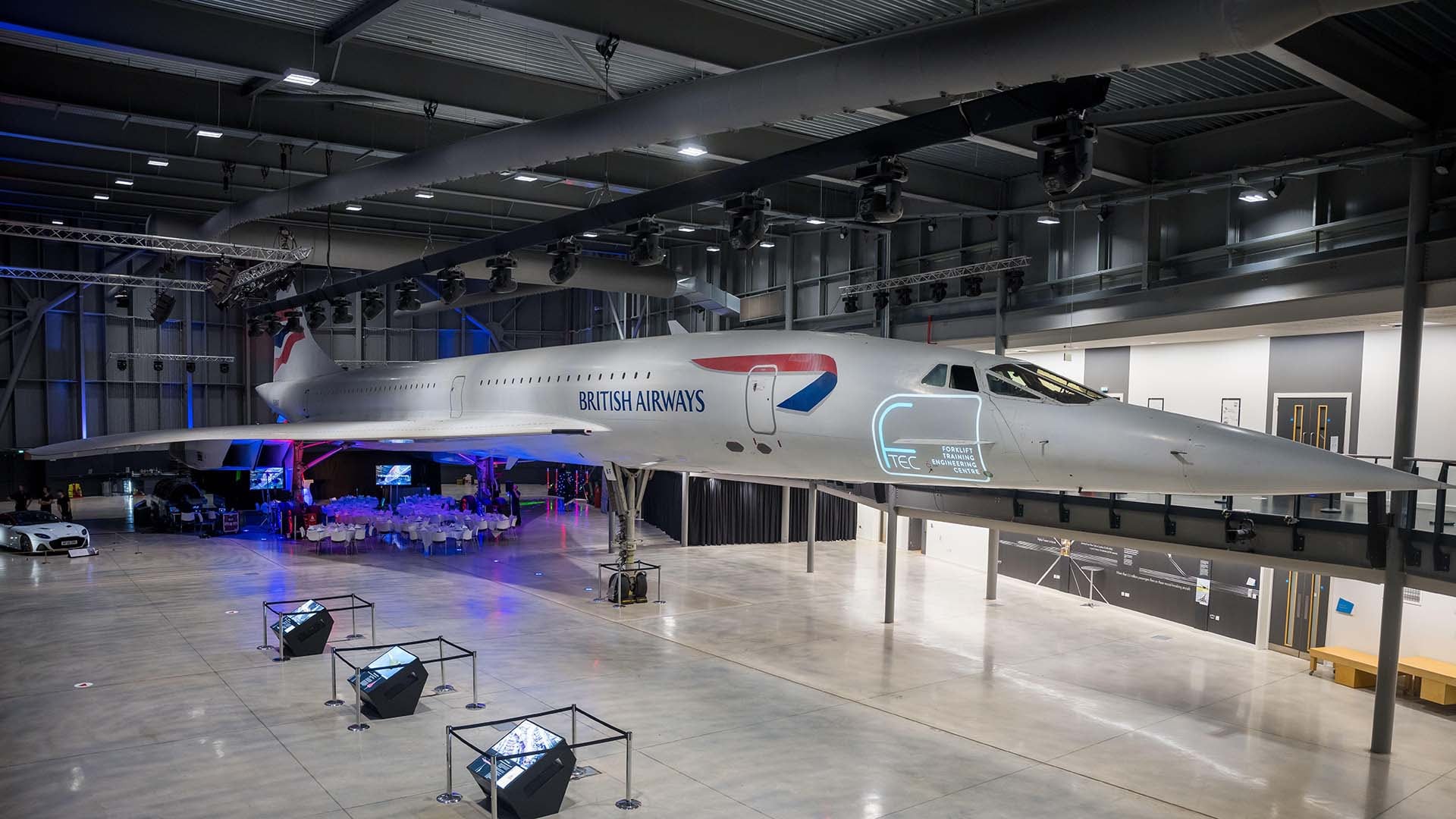 Concorde G-BOAF (Alpha Foxtrot) at Aerospace Bristol at Filton Airfield, Bristol, England.