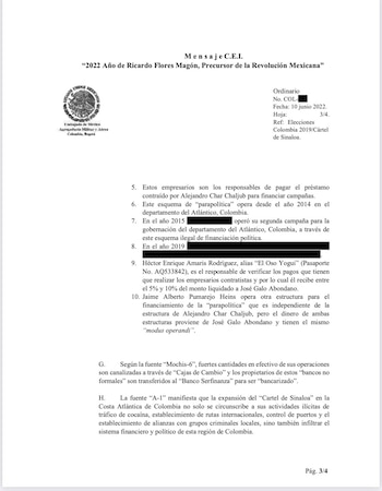 Documentos que vincularían a los