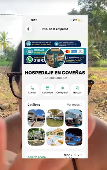 La reserva para 22 viajeros parecía legítima, pero la dirección llevaba a un rastrojo y el supuesto arrendador desapareció tras recibir el dinero por una plataforma digital - crédito @marianazapata04/tiktok