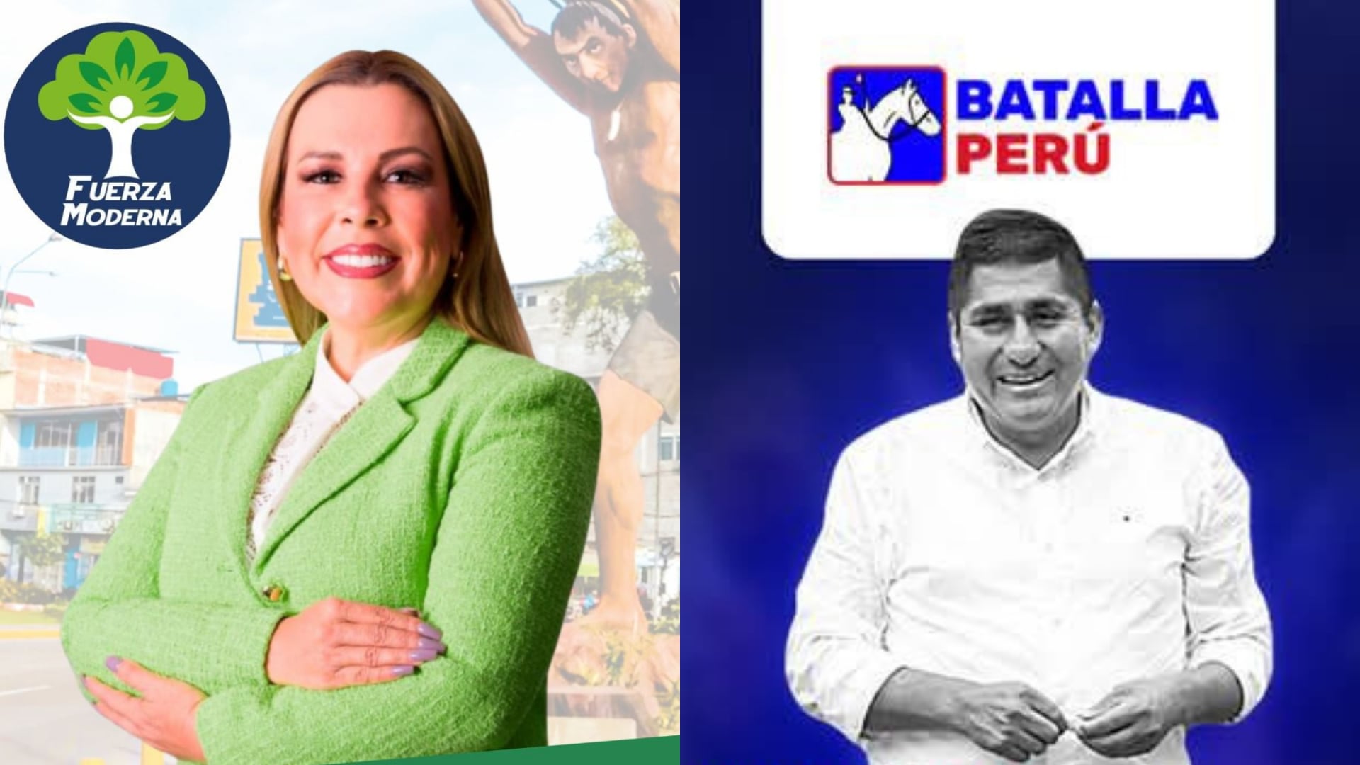 Fuerza Moderna y Batalla Perú forman alianza electoral. (Foto composición Infobae Perú/Fb: Difusión)