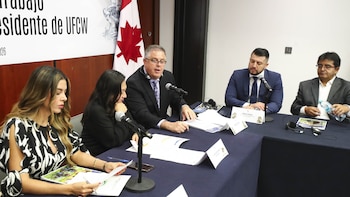 Qué temas dialogaron senadores en torno a la defensa de los migrantes mexicanos en Canadá con el presidente de la UFCW