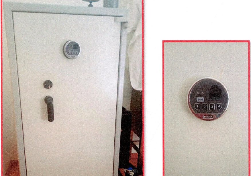 La caja fuerte encontrada en la casa de Szuldman