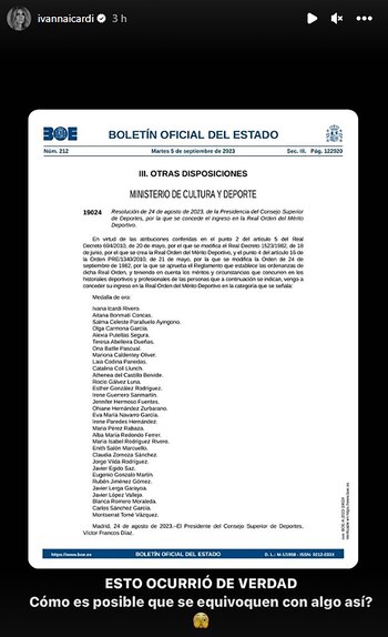 La reacción de Ivana Icardi