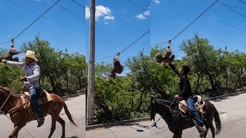 Inician acciones legales por maltrato animal durante fiesta patronal en Guerrero: jinetes compiten por degollar a una gallina