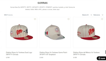 Gorras New Era
(Foto: captura