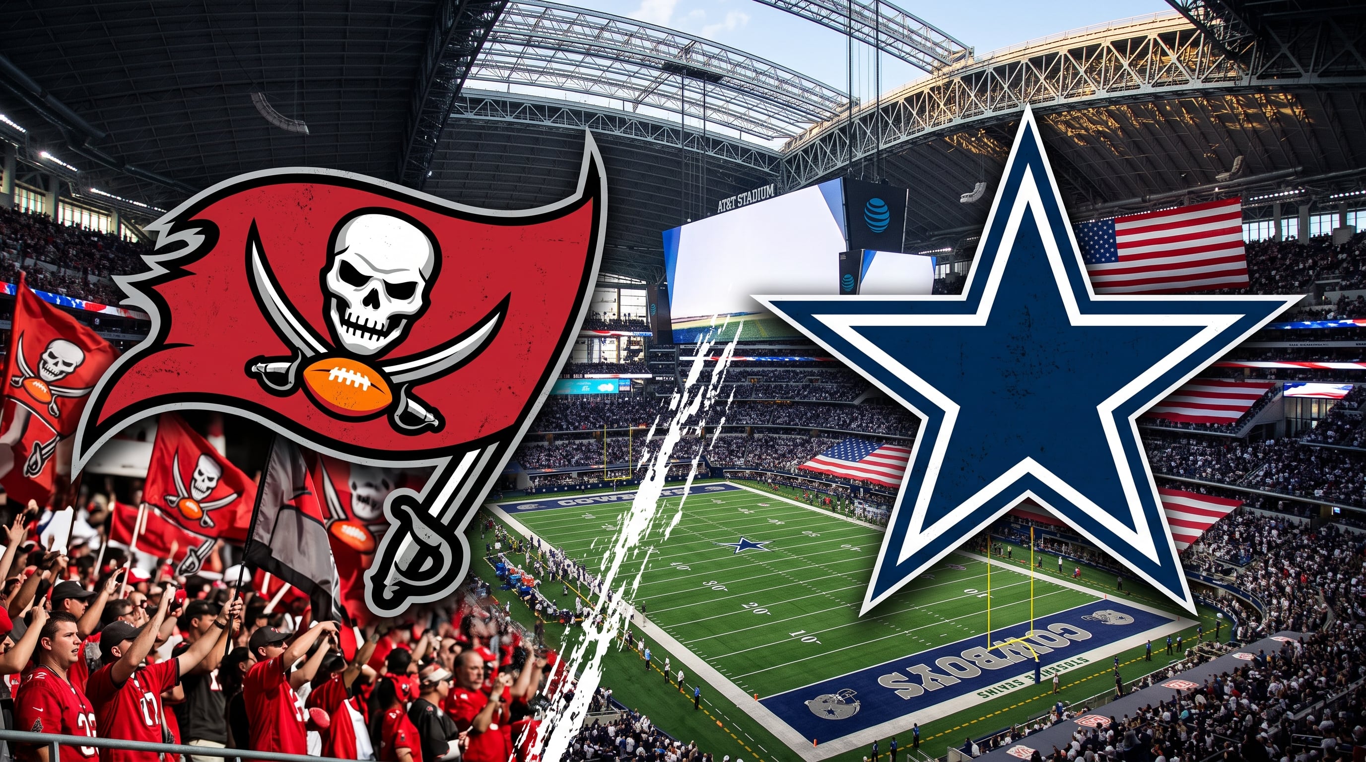Los Vaqueros buscarán conseguir su segunda victoria de la temporada en casa, mientras Tampa intentará sobrevivir una semana más a la ausencia de Baker Mayfield. (Imagen Ilustrativa Infobae)