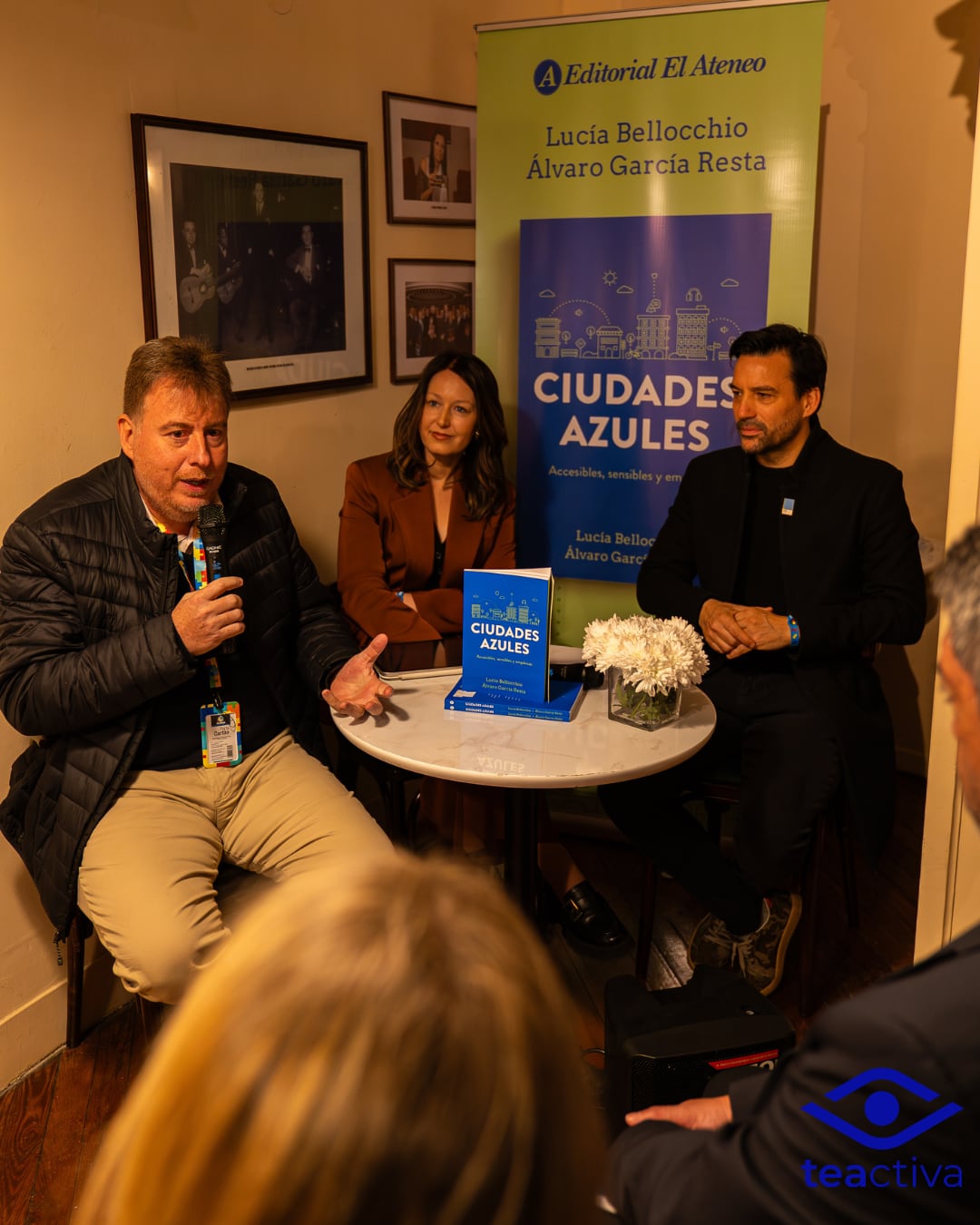 Paulo Morales, presidente de TEActiva, fue parte de la presentación del libro