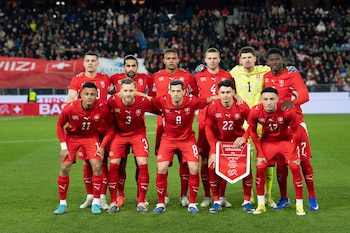 Selección suiza de fútbol, favorita en el grupo B del Mundial. (EFE/Claudio Thoma)