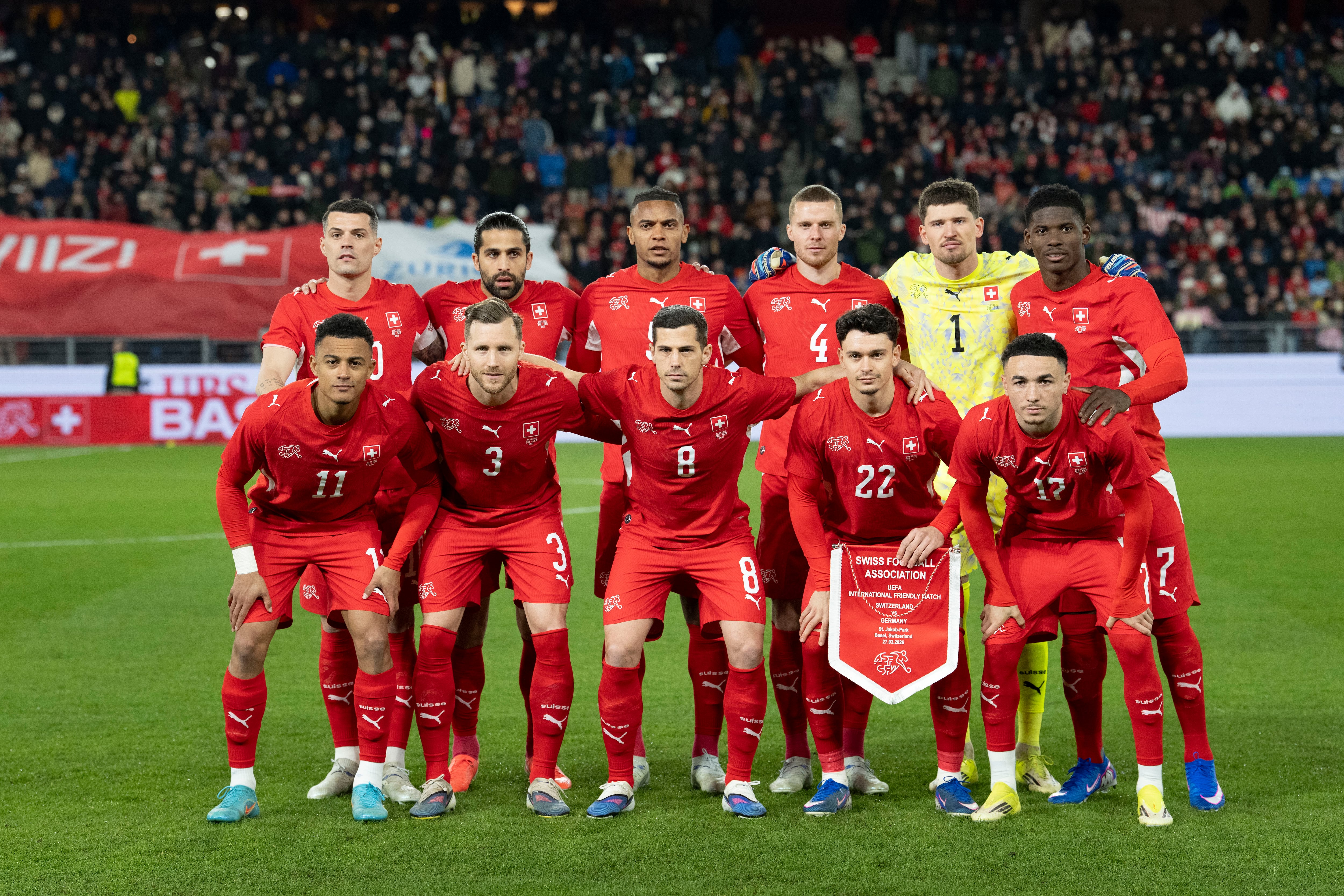 Selección suiza de fútbol, favorita en el grupo B del Mundial. (EFE/Claudio Thoma)