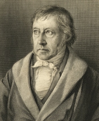 Litografía de Georg Wilhelm Friedrich Hegel, hecha por Julius Ludwig Sebbers.