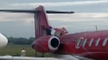 exploto avion en aeropuerto de san fernando